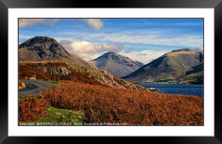 "Evening light Wasdale" Framed Mounted Print by ROS RIDLEY