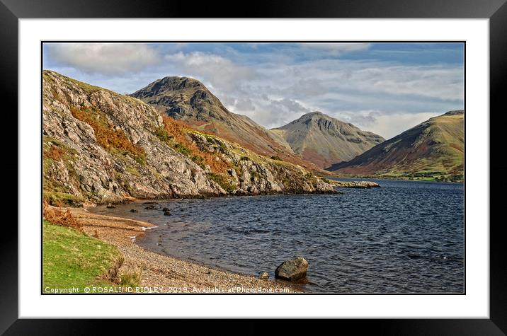 "Storm clouds lift" Framed Mounted Print by ROS RIDLEY