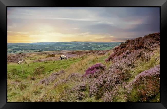 "Pastel Moors" Framed Print by ROS RIDLEY