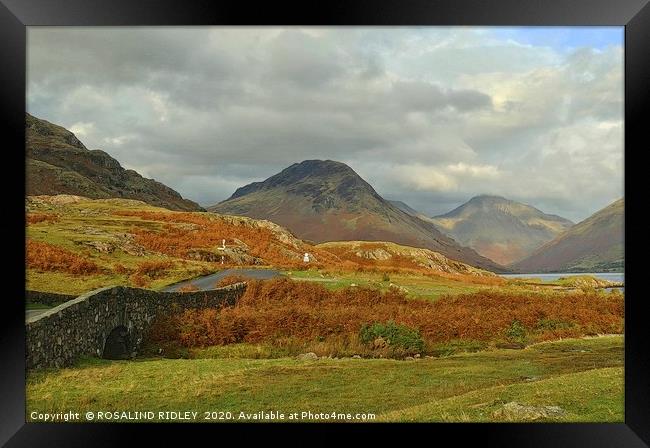 "The mountains at Wastwater " Framed Print by ROS RIDLEY
