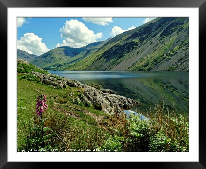 "Morning reflections at Wastwater" Framed Mounted Print by ROS RIDLEY