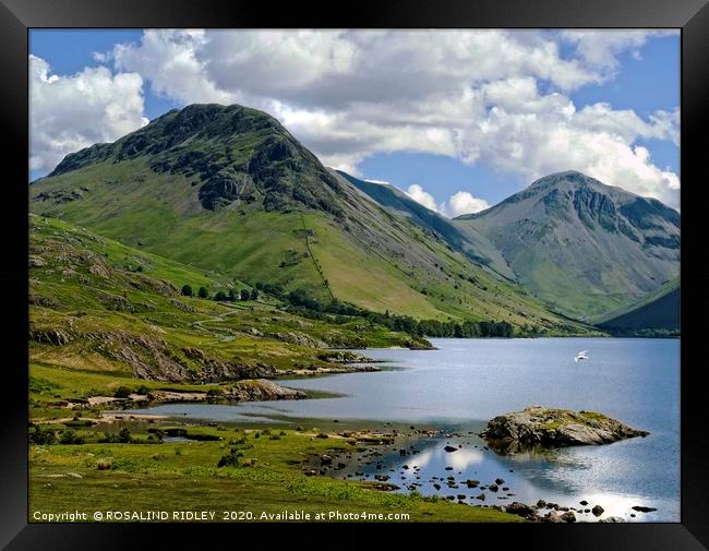 "Wastwater Summer" Framed Print by ROS RIDLEY