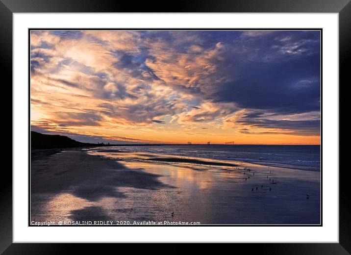 "Stormy sunset" Framed Mounted Print by ROS RIDLEY