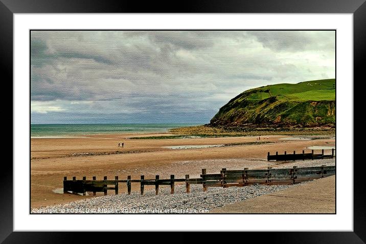 "Seascape St.Bees" Framed Mounted Print by ROS RIDLEY