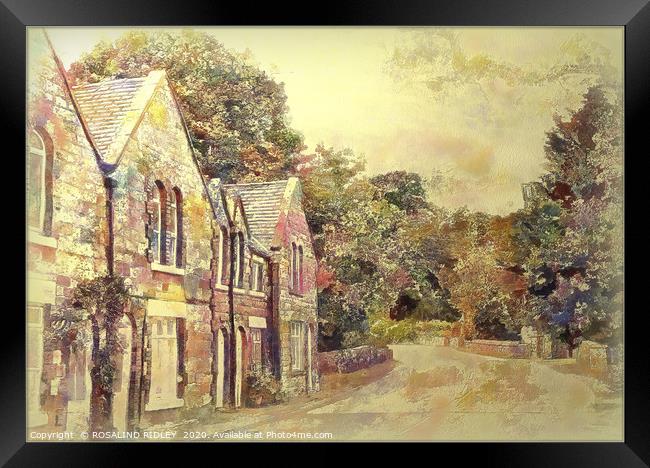 "Soft pastel Rosedale" Framed Print by ROS RIDLEY