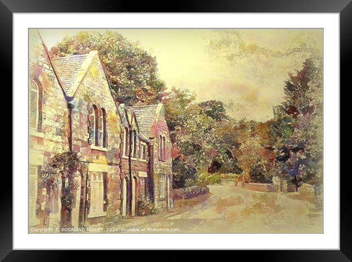 "Soft pastel Rosedale" Framed Mounted Print by ROS RIDLEY