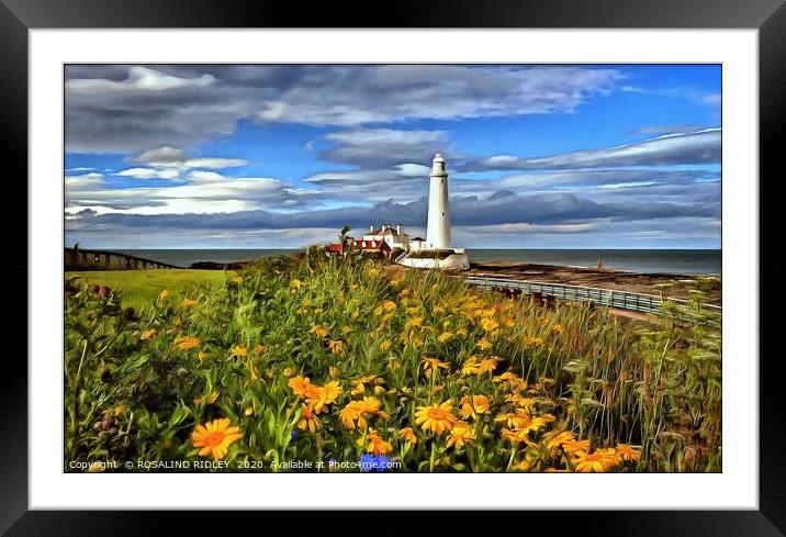 "Digital St.Mary's" Framed Mounted Print by ROS RIDLEY