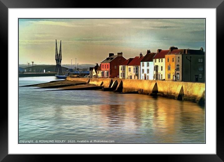 "Lighting up Hartlepool" Framed Mounted Print by ROS RIDLEY