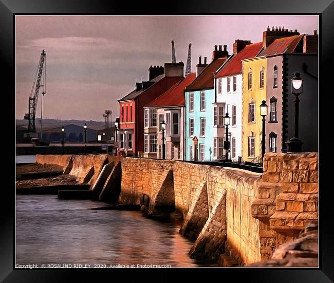 ""Tide's in at Hartlepool Headland " Framed Print by ROS RIDLEY