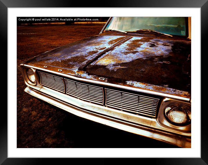  DODGE DECAY Framed Mounted Print by paul willats