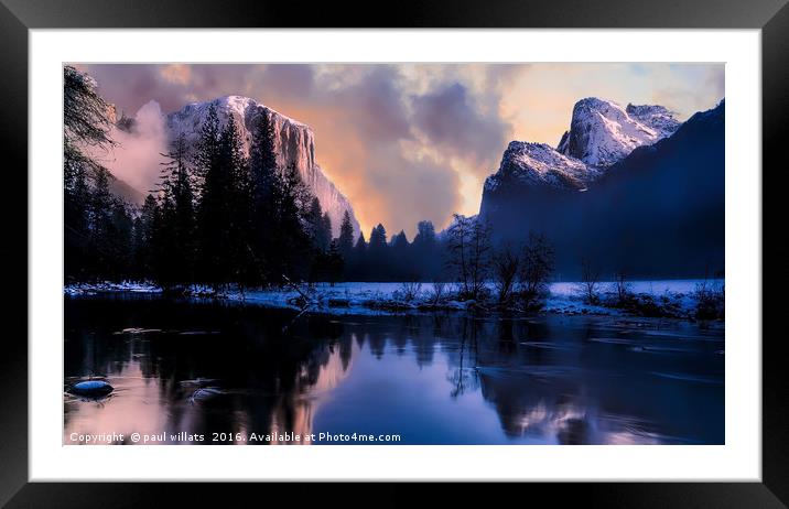 Yellowstone National Park Framed Mounted Print by paul willats