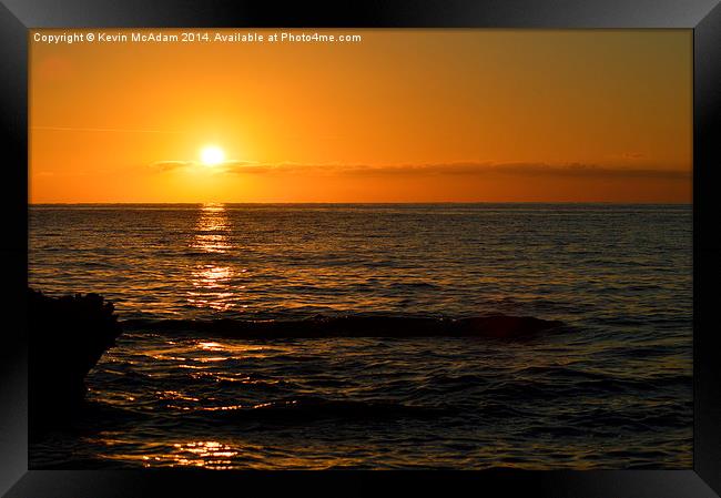  Sunrise Framed Print by Kevin McAdam