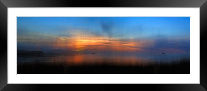  Shore, Scene, Sunset Framed Mounted Print by Robin Marks