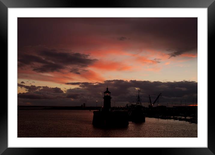 Royal Harbour Lighthouse Framed Mounted Print by Robin Marks