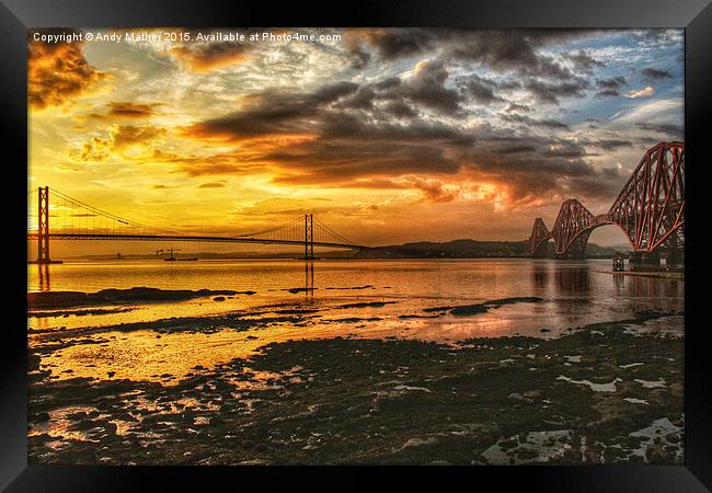  Two Bridges Framed Print by Andy Mather