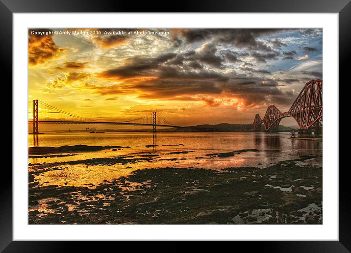  Two Bridges Framed Mounted Print by Andy Mather
