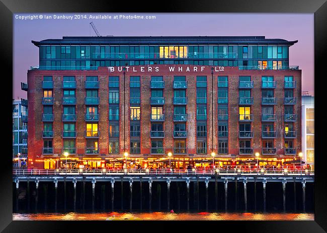  Butler's Wharf Framed Print by Ian Danbury