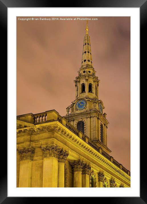  St Martins In The Field Framed Mounted Print by Ian Danbury