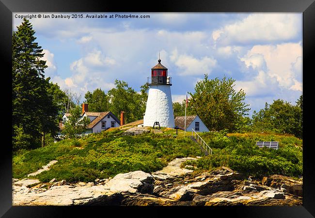  Burnt Island Light Framed Print by Ian Danbury