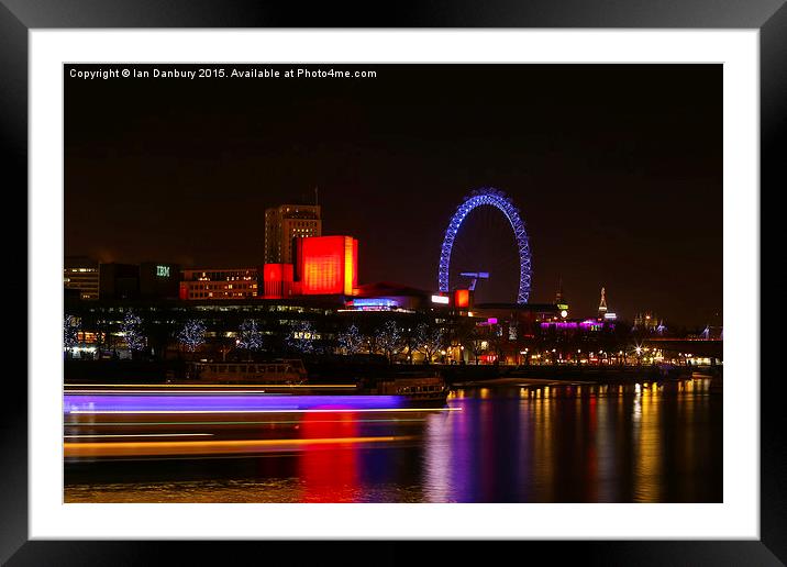  The South Bank Framed Mounted Print by Ian Danbury