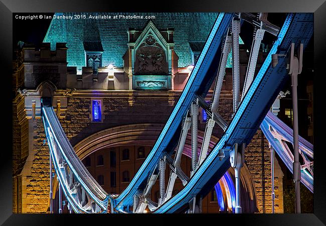  Tower Bridge Detail Framed Print by Ian Danbury