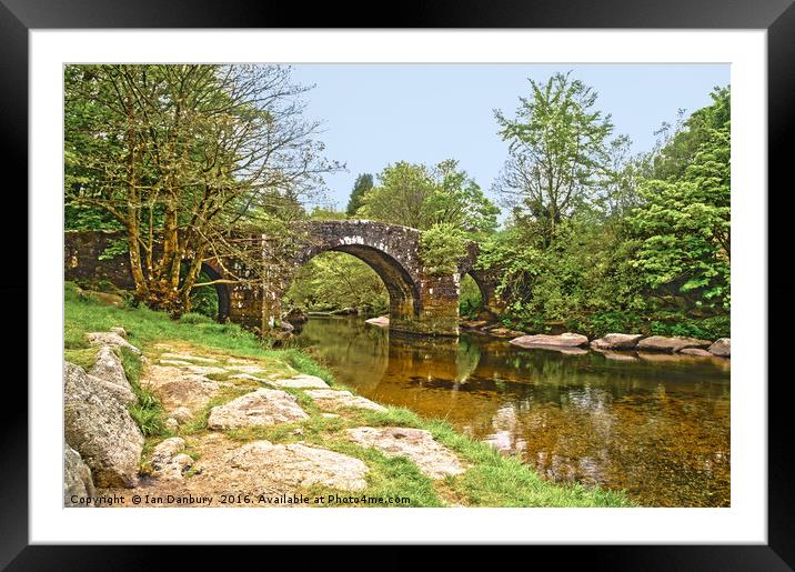 Hexworthy Bridge Framed Mounted Print by Ian Danbury