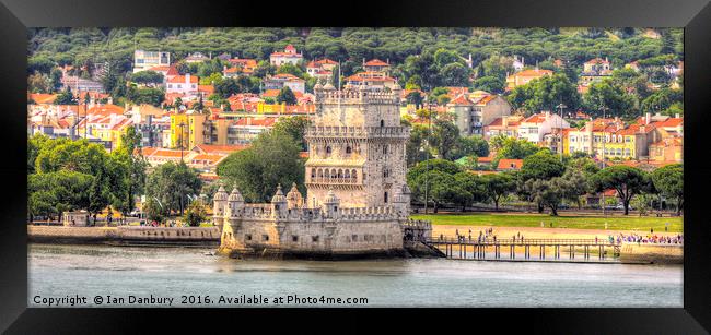 Belem Tower Framed Print by Ian Danbury