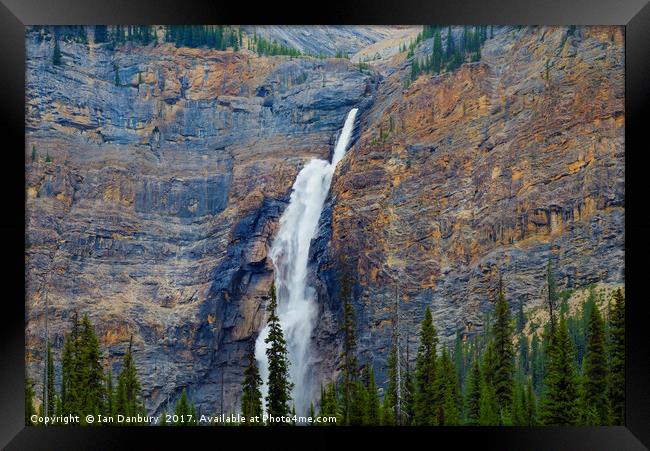 Takekkaw Falls Framed Print by Ian Danbury