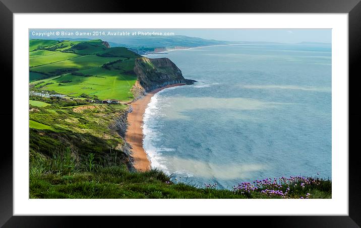 Golden Cap to Seatown Framed Mounted Print by Brian Garner