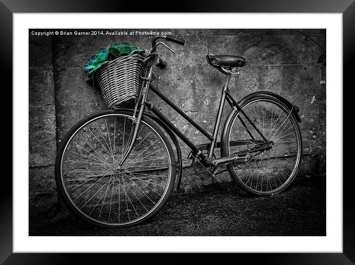  Basket Greens Framed Mounted Print by Brian Garner