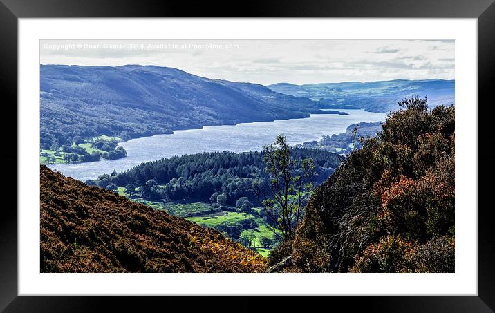  Lake Coniston from Holme Fell Framed Mounted Print by Brian Garner