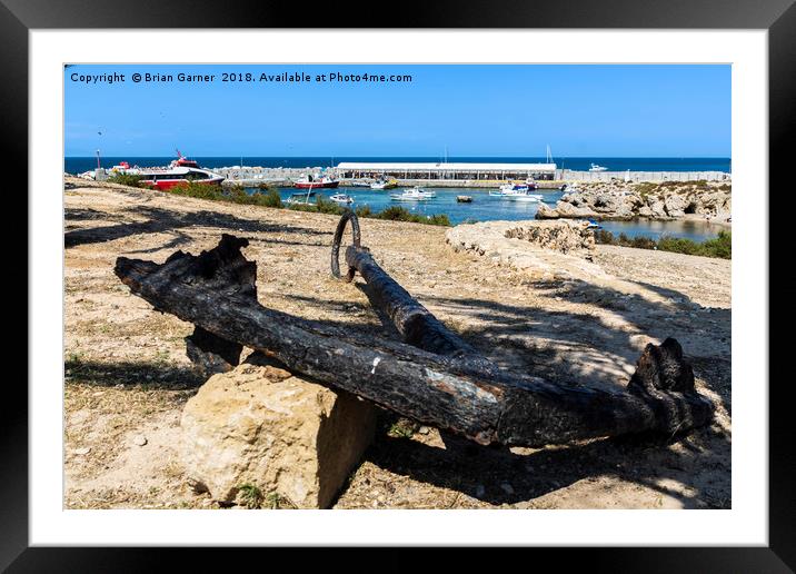 Tabarca Island Harbour Framed Mounted Print by Brian Garner