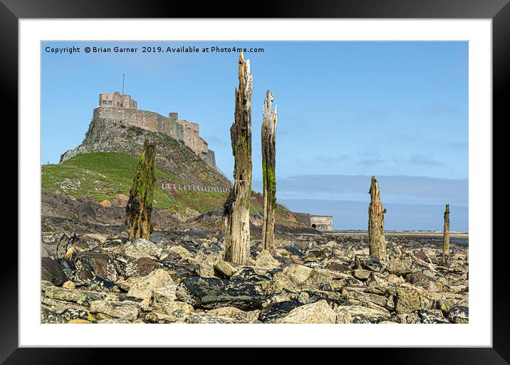 Lindisfarne Castle Framed Mounted Print by Brian Garner