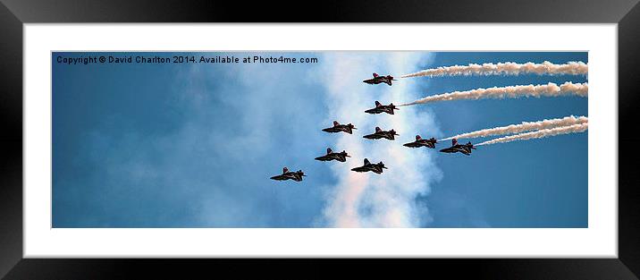  Red Arrows Framed Mounted Print by David Charlton