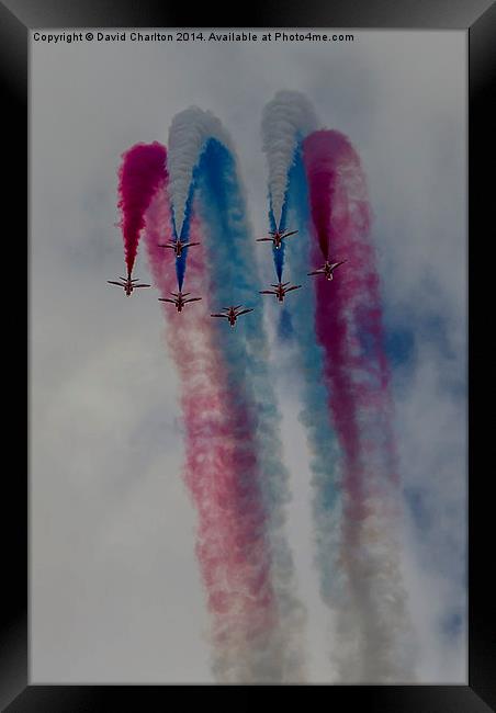  Red Arrows Framed Print by David Charlton