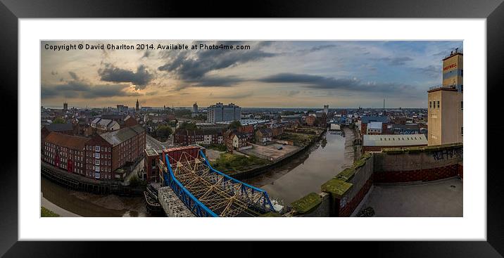  Hull on the Rooftops Framed Mounted Print by David Charlton