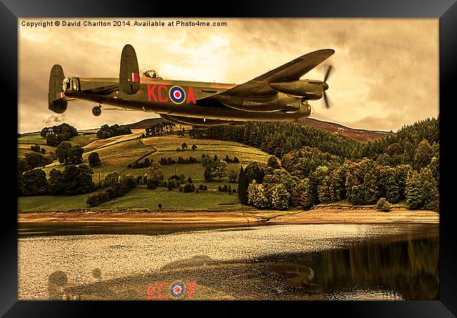 Avro Lancaster (Thumper PA474) Framed Print by David Charlton
