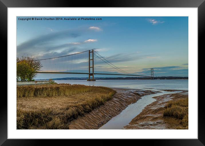  Humber Bridge Framed Mounted Print by David Charlton