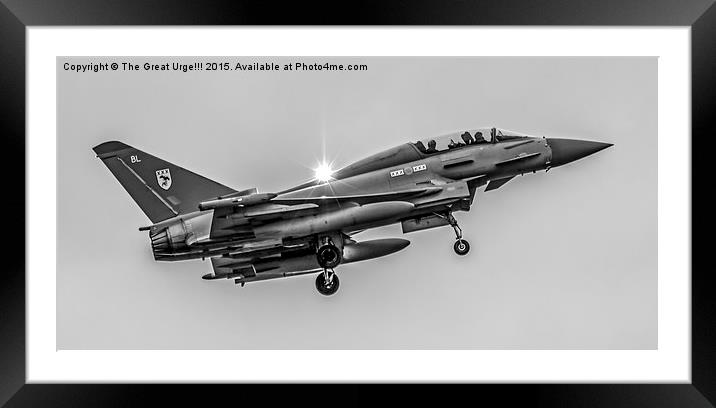 Eurofighter Typhoon Framed Mounted Print by David Charlton