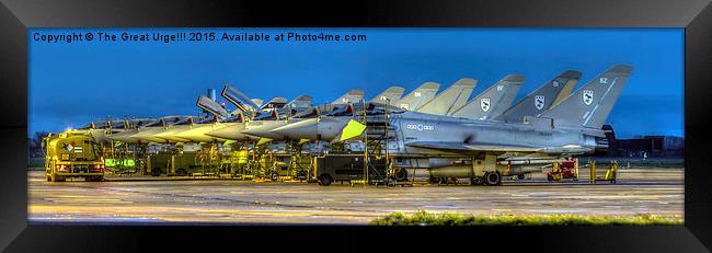 Eurofighter Typhoons Framed Print by David Charlton