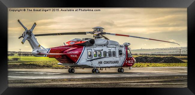  Sikorsky S92s SAR Helicopter Framed Print by David Charlton