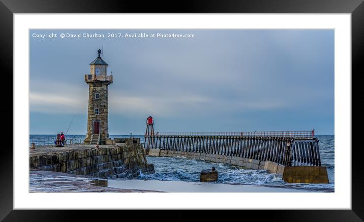 Whitby  Framed Mounted Print by David Charlton