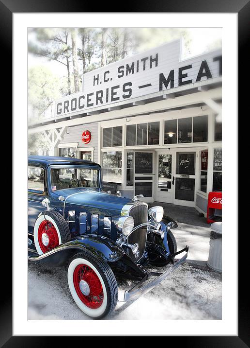 Classic Chevrolet Automobile Framed Mounted Print by Mal Bray