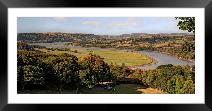  The River Conwy flowing near Bodnant Framed Mounted Print by Mal Bray
