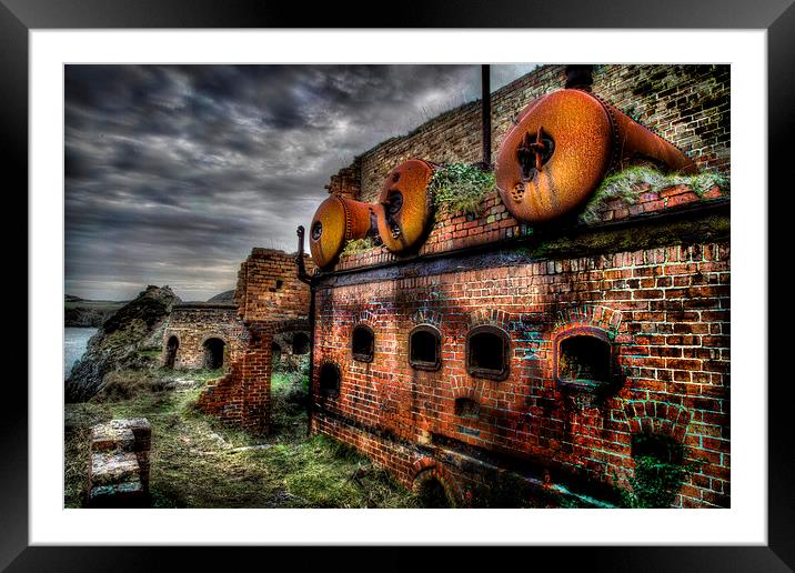  Abandoned Brickworks, Porth Wen, Anglesey, Wales, Framed Mounted Print by Mal Bray