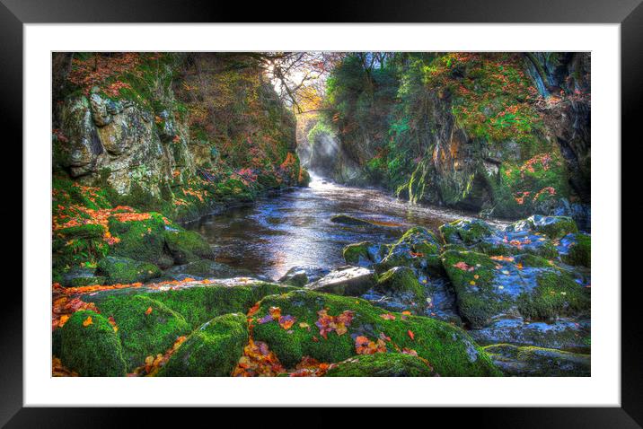            Fairy Glen Gorge in Autumn              Framed Mounted Print by Mal Bray