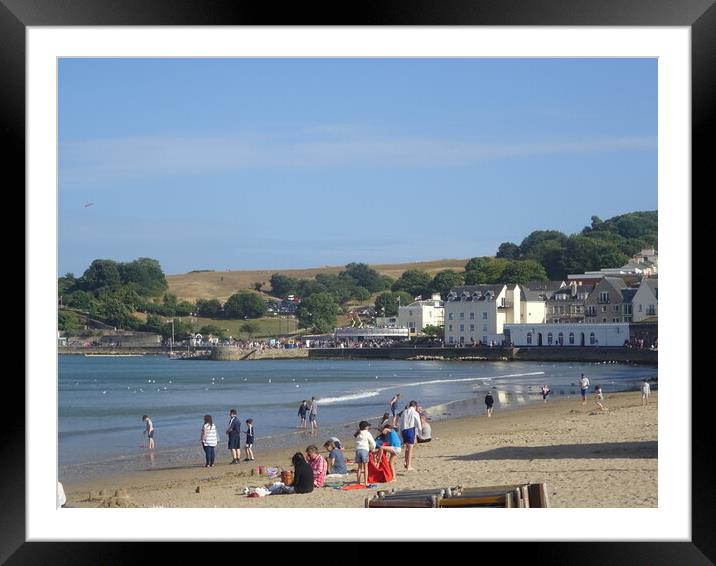 Swanage Bay Framed Mounted Print by John Bridge