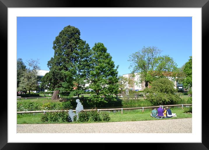 Central Park Chelmsford Framed Mounted Print by John Bridge