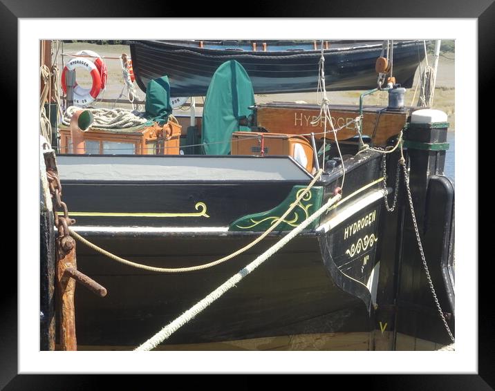 Thames Barges at Maldon Framed Mounted Print by John Bridge