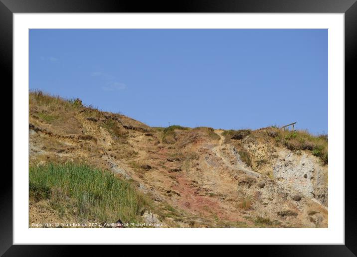 Weathering and Coastal Erosion Framed Mounted Print by John Bridge